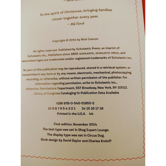 Roc and Roe's Twelve Days of Christmas‎ by Nick Cannon Hardcover Kids Book - Picture 7 of 12